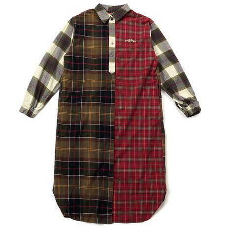 クリフメイヤー（KRIFF MAYER）（レディース）ビエラシャツワンピース W2516305:90:MULTI-COL