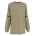 クリフメイヤー(KRIFF MAYER)(キッズ)長袖Tシャツ ロンT シャリ天ラインロンTシャツ 2237830K-68:OLIVE オリーブ 春 トップス 120 130 140 150