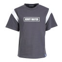 クリフメイヤー(KRIFF MAYER)(キッズ)ジュニア 半袖Tシャツ 楽LUCK-TEE 肩切替 2249302K-17:CHARCOAL チャコールグレー