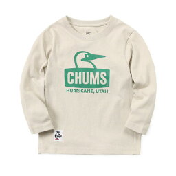 チャムス（CHUMS）（キッズ）長袖Tシャツ ロンT ブービーフェイスブラッシュド 長袖Tシャツ CH21-1293-G057 グレー