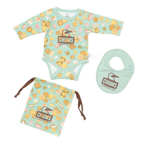 【1/1(木)限定！エントリーでポイント最大10倍キャンペーン】チャムス（CHUMS）（キッズ）ベビー パターンド ロングスリーブ ギフト セット CH27-1040-Z374