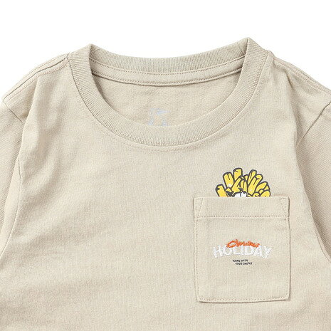 チャムス（CHUMS）（キッズ）半袖 子供 アンチバグ ファストフード ポケットTシャ...