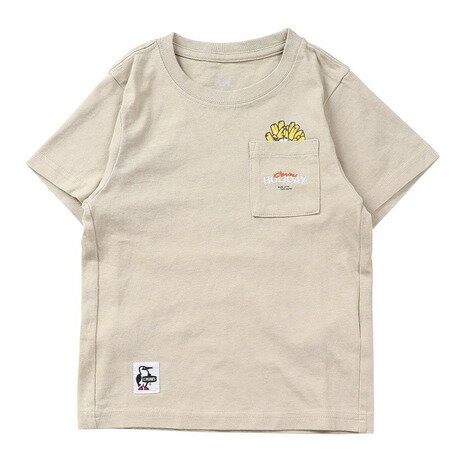 Rakuten - チャムス（CHUMS）（キッズ）半袖 子供 アンチバグ ファストフード ポケットTシャツ CH21-1436-M126