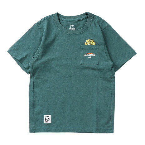 Rakuten - チャムス（CHUMS）（キッズ）アンチバグ ファストフード ポケットTシャツ CH21-1436-T035