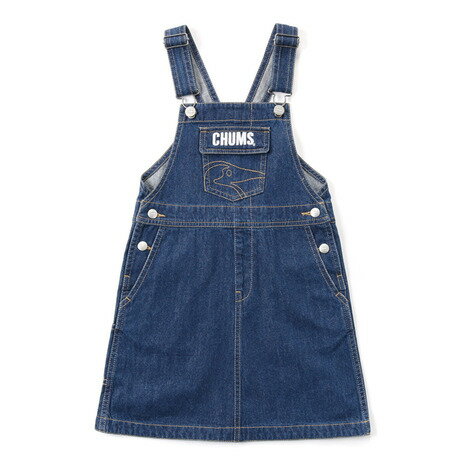 【最大10倍ポイントバックキャンペーン・要エントリー 1/24 20:00 - 1/25 23:59】チャムス（CHUMS）（キッズ）ジュニア ビーバーオールオーバーザオーバーオールスカート CH23-1096-N030