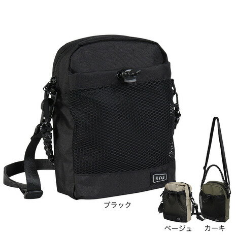 ●メーカーカラー表記:【カーキ】カーキ(906)【ベージュ】ベージュ(911)【ブラック】ブラック(900)●素材:ポリエステル100%(表:はっ水加工/裏面:防水加工) 【メッシュ】ポリエステル100%(表:はっ水加工/裏面:防水加工)【実寸サイズ】●フリーサイズ詳細:【幅】15cm 【奥行】6cm 【高さ】20.5cm●中国製●重量:160g●耐荷重:4kg●500mlのペットボトルが2本入る2WAYショルダーバッグ。●フロントメッシュポケット付きショルダーバッグ。●中にもポケットがあり、裏にはメッシュクッションが付きポケットで機能性◎●パラコードのストラップはハンドルとして使用可能。リュックなどにも取り付けられる2WAY仕様になっております。【商品の購入にあたっての注意事項】※弊社独自の採寸・計量方法により計測を行っておりますため、多少の誤差が生じる場合がございます。※一部商品において弊社カラー表記がメーカーカラー表記と異なる場合がございます。※ブラウザやお使いのモニター環境により、掲載画像と実際の商品の色味が若干異なる場合があります。※掲載の価格・製品のパッケージ・デザイン・仕様について、予告なく変更することがあります。あらかじめご了承ください。◆◆◆キウ Kiu エルブレス ヴィクトリア ビクトリア Victoria L-Breath BAG バッグ カバン かばん 鞄 アウトドアカジュアル小物 アクセサリー カジュアルバッグ Men's Mens メンズ めんず 男性 アウトドア レジャー キャンプ カジュアル 肩かけ 斜め掛け 黒 ブラック 10867736801 K373-900 ブラック 10878334401 K373-906 カーキ 10878334501 K373-911 ベージュ