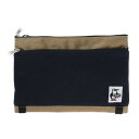チャムス(CHUMS)(メンズ、レディース)ツーネックドショルダー スウェットナイロン CH60-3610-N016 ネイビー×ブラウン