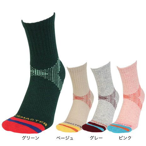 ●素材:毛/ポリエステル/その他●中国製●サイズ(cm):25〜27●Humidity control:メリノウールの天然の吸湿放湿性により、ムレの軽減をサポート。●Natural odor resistance:メリノウールの特性により、ニオイの発生を抑え快適な状態を保ちます。●Good texture:天然繊維由来のチクチク感を抑えたなめらかな肌触り。●antimicrobial and deodorant:抗菌防臭加工で細菌の繁殖を抑え、気になるニオイを軽減。●STOP&GRIP:足中央には、アーチサポート付きで歩行中に靴下が動きにくく、足裏が安定。●CUSHION PILE:足底パイル編みでクッション性があり、足裏の疲労を軽減。【商品の購入にあたっての注意事項】※総柄の商品については、生地の裁断箇所により、商品一点ごとにパターン(柄)が異なる場合がございます。そのため、掲載画像とはパターンの位置や内容が異なるものがありますが、商品自体の仕様の相違には該当いたしません。※本商品は製品特性上、試着後の返品はできかねます。試着前にサイズなどご確認をお願いします。※一部商品において弊社カラー表記がメーカーカラー表記と異なる場合があります。※ブラウザやお使いのモニター環境により、掲載画像と実際の商品の色味が若干異なる場合があります。※掲載の価格・製品のパッケージ・デザイン・仕様について、予告なく変更することがあります。あらかじめご了承ください。コブマスター Cobmaster エルブレス ヴィクトリア ビクトリア Victoria L-Breath アウトドアカジュアル小物 アクセサリー Men's Mens メンズ めんず 男性 アウトドア レジャー プレゼント ギフト 贈り物 靴下 くつ下 メリノウール ウール ソックス メリノウールソックス マルチテック くつした スポーツソックス アウトドアソックス 登山ソックス クルーソックス トレッキングソックス 厚手 パイル クッション アーチサポート 土踏まず サポート 抗菌 防臭 消臭 蒸れない 温かい 保温 吸湿 放湿 ドライ キャンプ 登山 トレッキング ハイキング フェス 釣り スノボ スキー 自転車 バイク ウォーキング ランニング 春 夏 秋 冬 通年 アメカジ 10924453001 81847200-30 グリーン 10924453301 81847200-85 グレー 10924453201 81847200-74 ベージュ 10924453101 81847200-62 ピンク