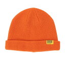 キウ(Kiu)(メンズ、レディース)ニット帽 ニットキャップ 2WAY YARN ビーニー K380-978 オレンジ 汚れにくい