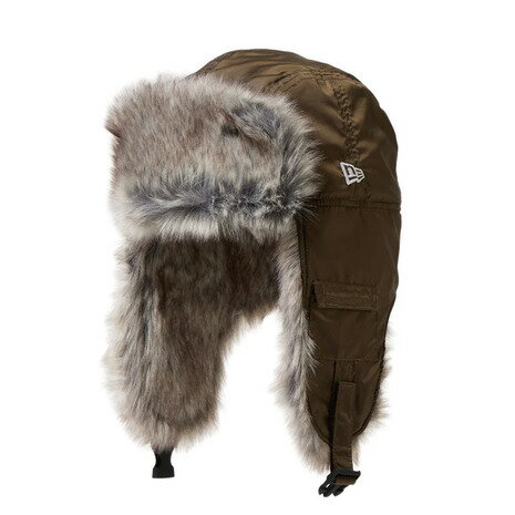 ニューエラ（NEW ERA）（メンズ、レディース）帽子 トラッパー Dogear Water Repellent ファー オリーブ 14668873
