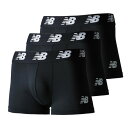 ニューバランス(new balance)(メンズ)プレミアムボクサーパンツ 3インチ 前閉じ 3枚セット USサイズ LAU13009BKK