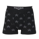 デュアリグ(DUARIG)(メンズ)成型ボクサーパンツ スター 3S0008-WAUW-891GC. BLK(4)
