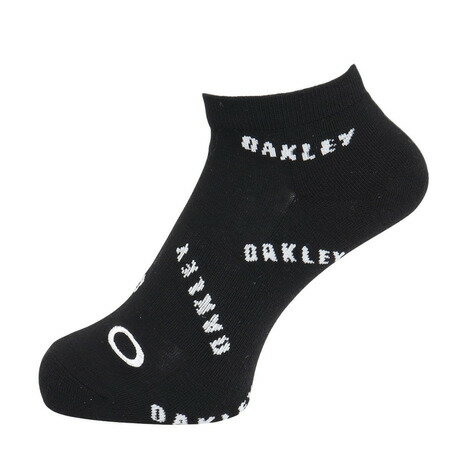 オークリー（OAKLEY）（メンズ）アンクルソックス NO SHOW 黒 白 25-29センチ FOS9...
