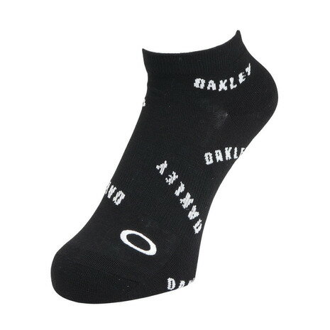 オークリー（OAKLEY）（メンズ）アンクルソックス NO SHOW 黒 白 25-29センチ FOS9...