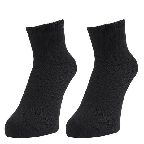 クー（Coo.）（メンズ）3層 アンクル丈 ソックス 2足組 894Q4GSA0084 BLK 吸湿 発熱