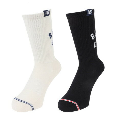 【全商品対象ポイント10倍キャンペーン・要エントリー 3/1(日)限定】ニューバランス（new balance）（メンズ）ミッドカフ 2足組 ソックス LAS42262AS2