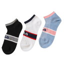 フィラ(FILA)(レディース)3足組 アンクルソックス 3520653-01-235