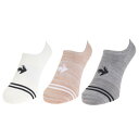 ルコックスポルティフ(lecoqsportif)(レディース)3Pスニーカーソックス QMAVJB21 IBG