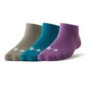 アンダーアーマー(UNDER ARMOUR)(レディース)ノーショー ソックス 3足組 1359233 289