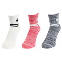 ルコックスポルティフ(lecoqsportif)(レディース)3Pショートソックス QMAVJB20 IRN