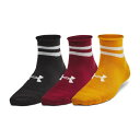 アンダーアーマー(UNDER ARMOUR)(レディース)エッセンシャル ノベルティ クオーター ソックス 3足組 1384025 625