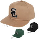 スライド(SLYDE)(メンズ、レディース)ロゴ プレカーブ キャップ SL2023SS-CAP001 帽子