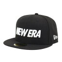 ニューエラ(NEW ERA)(メンズ、レディース)キャップ 59FIFTY ワードマークロゴ 13552120 帽子 大きいサイズ