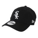ニューエラ(NEW ERA)(メンズ)帽子 9TWENTY クロスストラップ ウォッシュドコットン シカゴ・ホワイトソックス ブラック × ホワイト 13562...