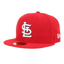 ニューエラ(NEW ERA)(メンズ)キャップ 59FIFTY MLBオンフィールド セントルイス・カージナルス ゲーム 13554968 帽子 吸汗速乾