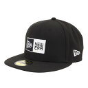 ニューエラ(NEW ERA)(メンズ、レディース)キャップ 59FIFTY ボックスロゴ 13552123 帽子 大きいサイズ