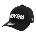 ニューエラ(NEW ERA)(メンズ)39THIRTY ワードマークロゴ ブラック×ホワイト 13552124 帽子 大きいサイズ