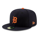 ニューエラ(NEW ERA)(メンズ)59FIFTY MLBオンフィールド デトロイト・タイガース ロード 12149615 2021年モデル 日よけ 帽子 キ...