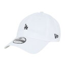 ニューエラ(NEW ERA)(メンズ)帽子 キャップ 920 ミニロゴ ロサンゼルス・ドジャース 白 Mサイズ 14682978 シンプル カジュアル 野球 おしゃれ(4)