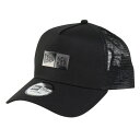ニューエラ(NEW ERA)(メンズ、レディース)帽子 9FORTY A-Frame トラッカー Box Logo TPUロゴ 黒 14388658 キャップ ...