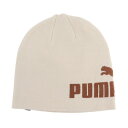 プーマ(PUMA)(メンズ、レディース)ニット帽 エッセンシャル カフレスビーニー 02563604 帽子 白 フリーサイズ
