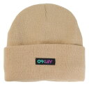 オークリー(OAKLEY)(メンズ)ニット帽 B1B Gradient Patch ビーニー FOS900707-31R 防寒 フリーサイズ ベージュ