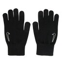 ナイキ(NIKE)(メンズ、レディース)手袋 ニット テック&グリップ グローブ 2.0 防寒 CW1037-091 黒 S-Lサイズ