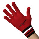 ミズノ(MIZUNO)(メンズ、レディース)ニット手袋 32JYB50262 赤 滑り止め