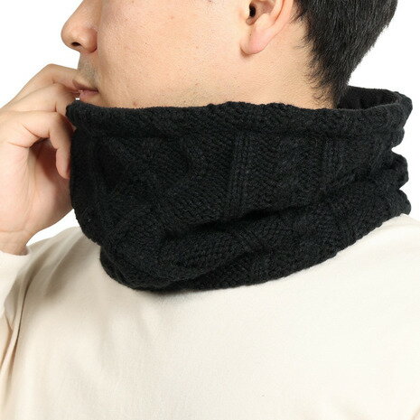 その他ブランド（OTHER BRAND）（メンズ、レディース）ニットネックウォーマー 900NN2ST0377 BLK 防寒 黒