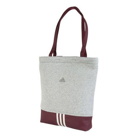 【ポイント最大10倍キャンペーン・要エントリー 6/4 20:00 - 6/5 23:59】アディダス（adidas）（メンズ、レディース）バッグ スウェット トートバッグ XE グレー×赤 KSA31-JN6642 トート サブバッグ 肩掛け 手持ち 通勤 通学