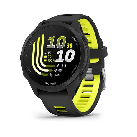 【最大10万pt当選！要エントリー★9/20 - 9/30】ガーミン（GARMIN）（メンズ、レディース）ランニングウォッチ Forerunner 170 010-03920-40 Black Yellow FR165後継モデル