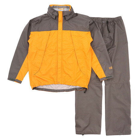 Whole Earth Raincoat Top and bottom water repellent 3-layer rain suit Top and bottom set Rainwear WEMO16S0047 ORG Rainwear Disaster prevention (Men's)