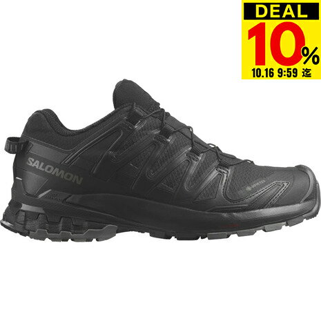 【期間限定10％ポイントバック！10/16 9:59迄】サロモン（SALOMON）（レディース）トレッキングシューズ ローカット 登山靴 XA PRO 3D V9 GORE-TEX L47270800 ブラック