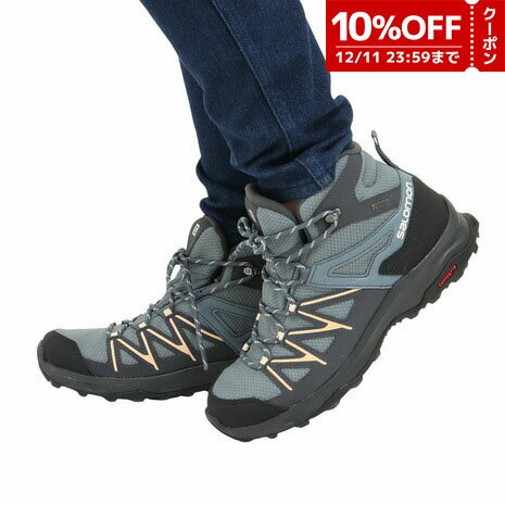 【10%OFFクーポン対象 12/11迄】サロモン（SALOMON）（レディース）トレッキングシューズ DAINTREE MID GORE-TEX ゴアテックス L41678500 防水 ハイカット アウトドア 登山