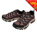 メレル（MERRELL）（レディース）トレッキングシューズ ローカット MOAB 3 シンセティック ゴアテックス 500190 BURGUNDY/BURLWOOD バーガンディ ビブラムソール