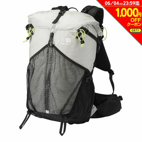 【1000円OFFクーポン対象 6/4迄】カリマー karrimor メンズ レディース バックパック リュック クリーブ 30 スモール 501141-0140 ホワイト 30L