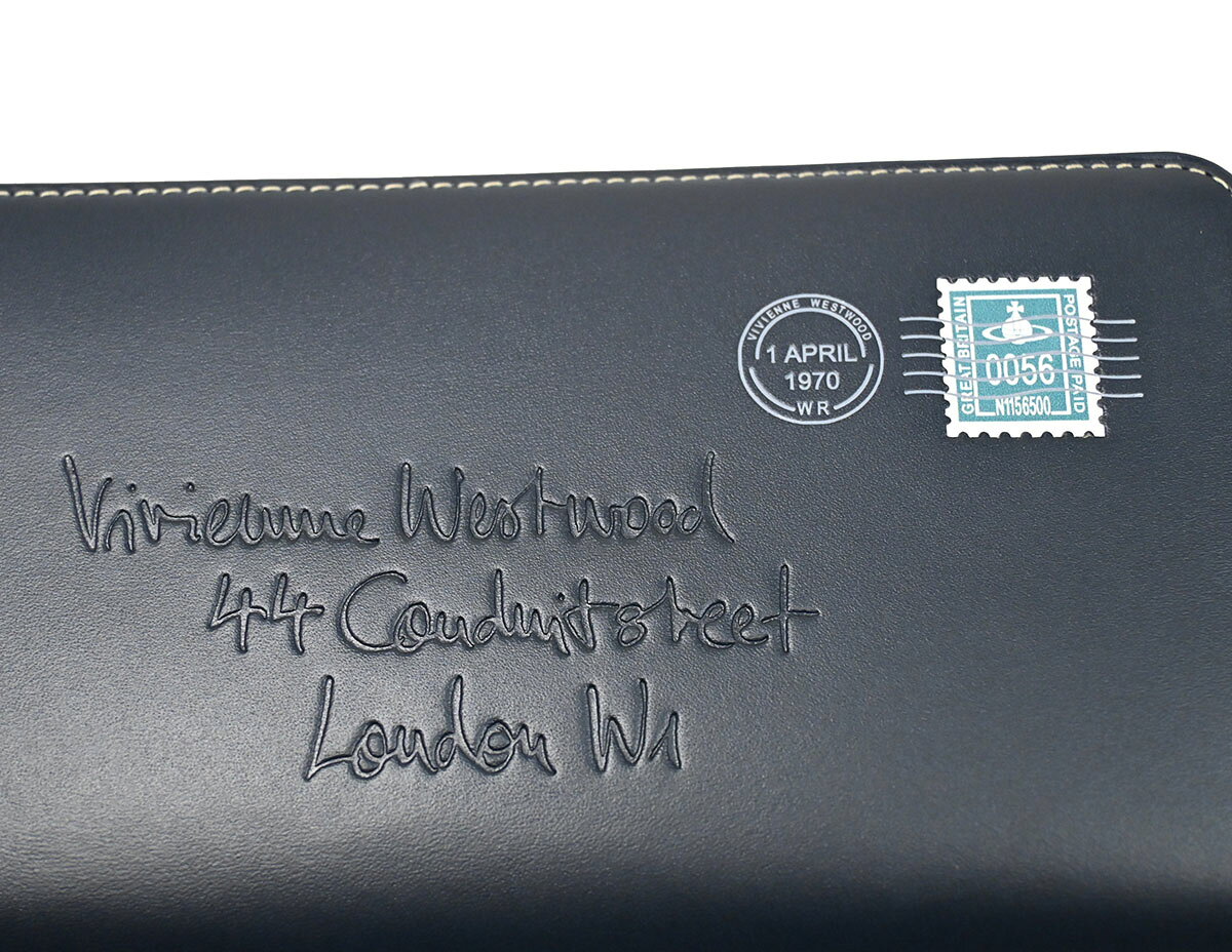 長財布　ヴィヴィアン・ウエストウッド　メンズ　ファスナー長財布　vivienne　westwood　エンベ2VW牛革　小銭入れ付き　ファスナー長財布　紳士サイフ　ヴィヴィアン900-1281