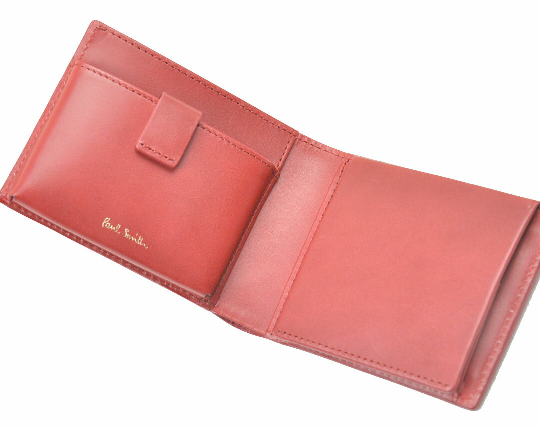 ポールスミス　財布　メンズ　ポールスミス　小銭入れ付き　ファスナー財布　paulsmith　クラシック牛革　ストライプ　二つ折り財布　ポール・スミス　財布　ポールスミス900-1034