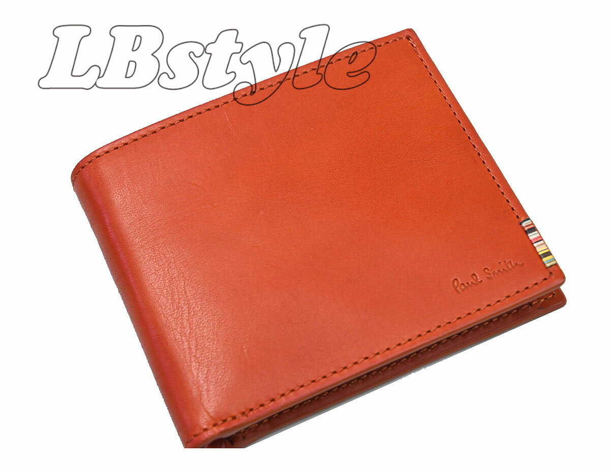 ポールスミス　財布　メンズ　ポール・スミス　小銭入れ付き　二つ折り財布　 ギフト プレゼント paulsmith　シグネチャーS牛革　二つ折り財布　紳士財布　ポールスミス700-0368