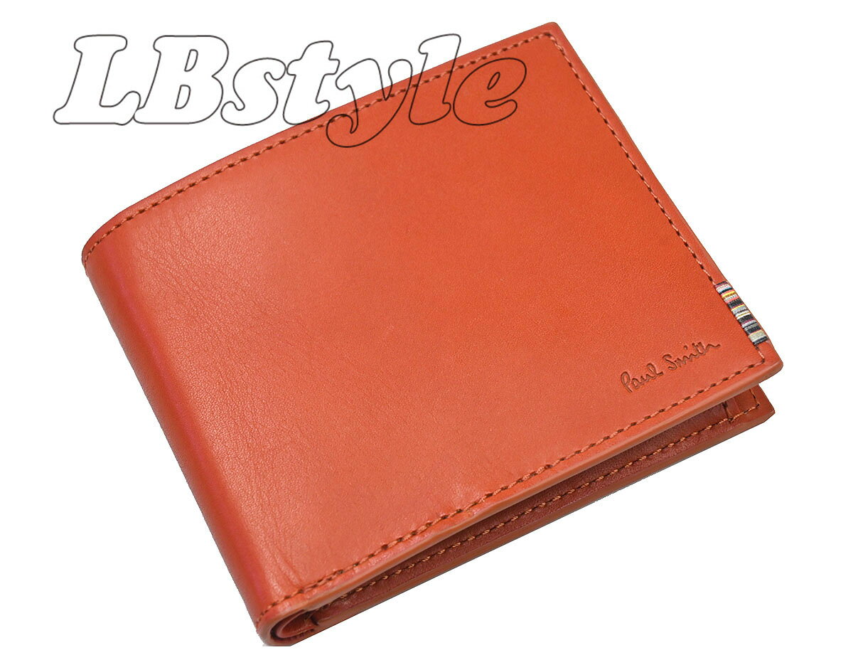 B, F, H, P - ポールスミス　財布　メンズ　ポール・スミス　小銭入れ付き　二つ折り財布　 ギフト プレゼント paulsmith　シグネチャーS牛革　二つ折り財布　紳士財布　ポールスミス700-0370